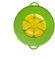 Kochblume das Original, Silikon Überkochschutz für Töpfe und Pfannen, Mikrowellen-Deckel, Spritzschutz und Dampfgar-Aufsatz | (Limette, S | Topfgröße 14-18cm)