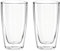 montana :enjoy Becher, doppelwandig, 2-er Set, 250ml, Höhe 12,2cm, spülmaschinengeeignet, Klarglas, 057225
