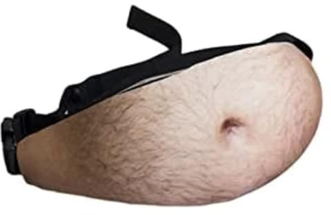 Bierbauchtasche – Delaman Papa Tasche Lustige Gürteltasche Multifunktionale Gürteltasche, Schwarz, Einheitsgröße, Schwarz, Einheitsgröße, Schwarz, one Size