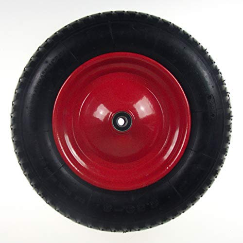 Geko G71040 Roue en caoutchouc, 3.50–8/2PR, Noir