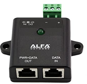 Alfa Network Industriell Gigabit PoE Konv. Rücksetzfunktion, APOE03GR