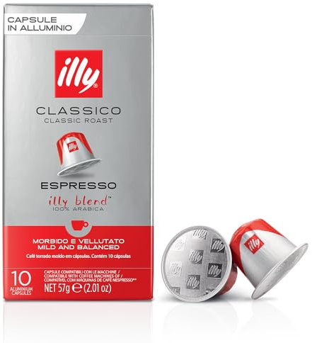 illy Coffee capsules, Nespresso compatible pods, Classico Pack of 10