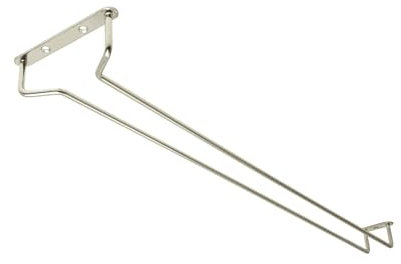 We Can Source It Ltd - Brass Wine Glass Hanger - Glassware Storage Holder Bar Rail Rack 24