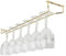 We Can Source It Ltd - Brass Wine Glass Hanger - Glassware Storage Holder Bar Rail Rack 24