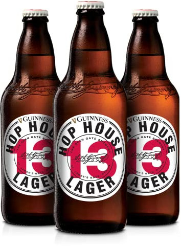Guinness Hop House 13 Birra Lager Bottiglia - Pack di 12 Botttiglie da 0,33 L