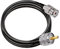 TUOLNK UHF PL259 Cable RG58 6.6ft (2M) PL259 SO239 Cable de extensión macho a hembra Cable coaxial CB de baja pérdida Negro para radio bidireccional Radio CB Dispositivos LAN inalámbricos