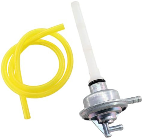 MCHNIC Robinet d'essence à dépression avec tuyau de carburant pour ET2 LX LXV S 50 cm3 2T 4T ET4 GT 125-200 cm³ Aprilia Derbi Gilera Piaggio Sfera NSL 50 2T 4T AC LC 50-200 cm³, etc.