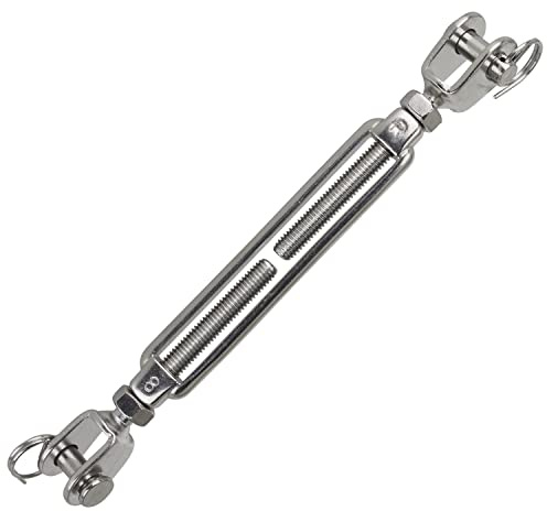 DERING Edelstahl Wantenspanner M8 Drahtseil 2 Stück Seilspanner Gabel Seil