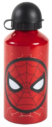 Marvel Spiderman Gourde Réutilisable, Design en Aluminium Durable, Gourde pour Garçon, Gourde Spiderman, Gourde de Voyage, Capacité 500ml