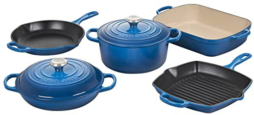 Le Creuset Set di pentole in ghisa smaltata, 7 pezzi, Marsiglia