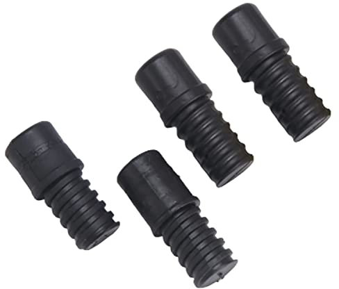 Threaded Tip Replacement,American Italy Replacement Tip for Extension Pole or Telescopic Pole,Threaded End Suitable for 22mm/0.86in 25mm/0.98in Hollow Steel Pipe 4PCS (American Threaded Head 0.86in)