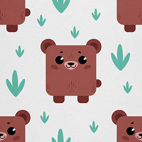 HEKO PANELS Stoff Oxford Wasserdichte Meterware Canvas-Stoff Polyester Stoff Zum Nähen Nähstoffe Dekostoffe Wasserabweisend Blickdicht Teddy Bären 1 Meter 155 x 100 cm