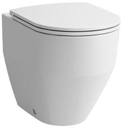 LAUFEN PRO Stand-WC- Kombination, Tiefspüler, wandnah, 360x530mm, H822956A000001, Farbe: Weiß