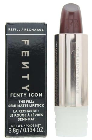 Fenty Beauty Icon Flaunty Auntie Lippenstift, semi-matt, nachfüllbar, 3,8 g