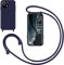 GoodcAcy Handykette Handyhülle für Xiaomi Mi 11,Smartphone Necklace Hülle mit Band Schutzhülle mit Kette zum umhängen Halskette Flüssig Silikon Case für Xiaomi Mi 11,Blau