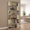 FIRBNUS Bücherregal/Raumteiler 80x24x192 cm Holzwerkstoff Regal Trennwand Holz Schmal Wohnzimmer Möbel Stehend Sonoma-Eiche