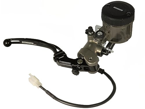 Pompa freno Accossato radiale anteriore 19X18 in alluminio anodizzata naturale per Honda CBR 600 RR dal 2007 al 2016 (CC 600)
