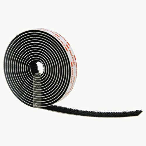 3M Wiederverschließbarer Verschluss Dual Lock Typ 250 [Schwarz/Acrylatkleber (SJ3550): 1/2 in. x 10 ft. (Schwarz)