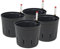 Leni Kulturtopf für Hydrokultur-Systeme Set mit Wasserstandsanzeiger | Größen zur Wahl 5-32 cm rund | Langlebiger Kunststoff (4er-Pack, Ø: 15cm | H: 12cm)