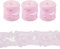 Beadthoven Schillerndes Polyesterband, 60 mm, glitzernd, durchscheinend, Chiffonband, schimmernd, Basteln, dekoratives Band für Geschenkverpackungen, Schleifen, Blumenstrauß, Dekoration, Perlrosa, 3