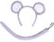 jokeshop Mouse Set (Grey Ears & Tail) Adults Pet Animal Headband Accessory Rat World Book Day Adult Fancy Dress