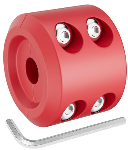 Bonison Winch Stopper for Cable. Truck UTV ATV Rubber Winch Cable Stopper, Protects Towing Hook, Synthetic Rope, Cable Line from Wear or Damage, Hawse, Bumper. Red