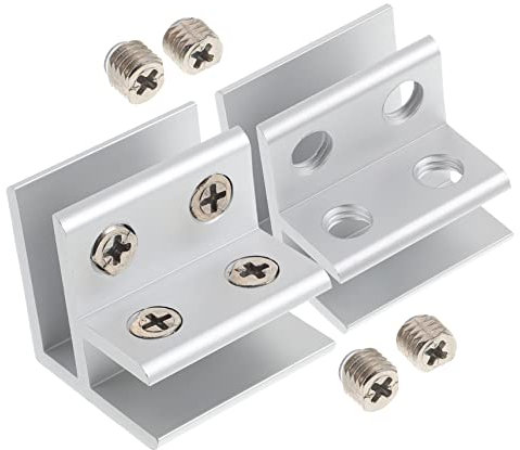 jojofuny 2 Stück 90 Geländer Glasklemme Möbel Stützklammern Geländer Glas Zu Glas Klemme Glasschrank Clips Halterung Für Glas Halterung Für Pool Halterung Für Balustrade Möbel Clips