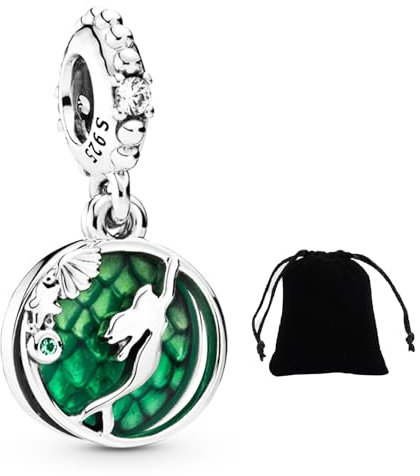 MaNeaz Charms Armband Anhänger Mit Schwarz Samtbeutel Für Pandora-Armbänder - Geburtstagsgeschenke Damen-Halskette Mode Geschenk