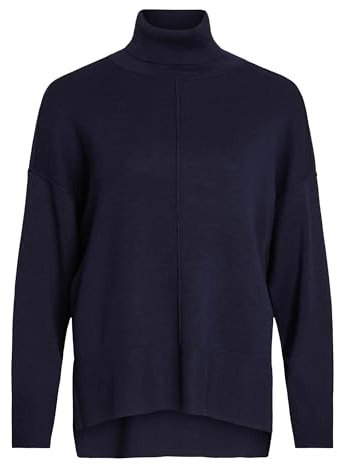 Vila Damen Viostria Rollneck L/S Knit Top- Pullover (1er Pack)