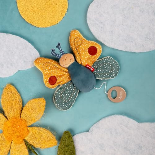 SIGIKID Spieluhr mit Wunschmelodie Einschlafhilfe für Neugeborene Schmetterling Stofftier Babyspielzeug Geschenk zur Geburt oder Taufe für Babys ab Geburt für Babys und Kleinkinder Unisex