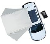 SIJYG1 Auto-Markise Auto-Seitenmarkise Schwarze Beschichtung Plane mit Saugnapf Anker Outdoor Camping Tourist SUV Zelt Schatten wasserdicht