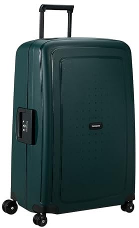 Samsonite S'Cure - Hartschalenkoffer 75 cm Groß - Trolley Koffer mit 4 Rollen, TSA-Schloss, Leicht - 102 L - Grün (Dark Teal)