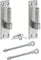 12mm Galvanised Hook on Plate with 12mm x 150mm Adjustable Eye – Heavy-Duty Gate & Door Fitting – Rust-Resistant for Sheds, Stables & Farm Gates