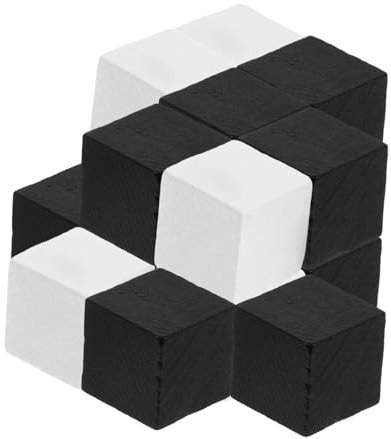 KOMBIUDA 40 Stück Fliegenschachbrettspiel Spiele Schachbrett Mini Würfel Lotto Schachbrettspiel Puzzle Dame Tischläufer Schachbrett Schachbrettspiel Zubehör Kiefernholz
