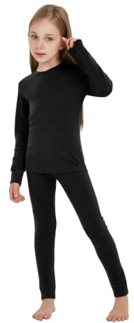 Unisex 100% Merino Ropa Interior Niños Lana Merino Ropa Interior Térmica | Calzoncillos largos para niños, ropa interior térmica de invierno, esquí y snowboard, actividades frías al aire libre