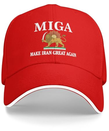 KWQDOZF Make Iran Great Again Hat Miga Trucker Cap für Männer und Frauen