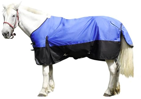 1200D Regendecke Pferd 145cm wasserdichte pferdedecke Winterdecke für Pferde pferdedecken Leichte, wasserdichte, Atmungsaktive und Reißfeste