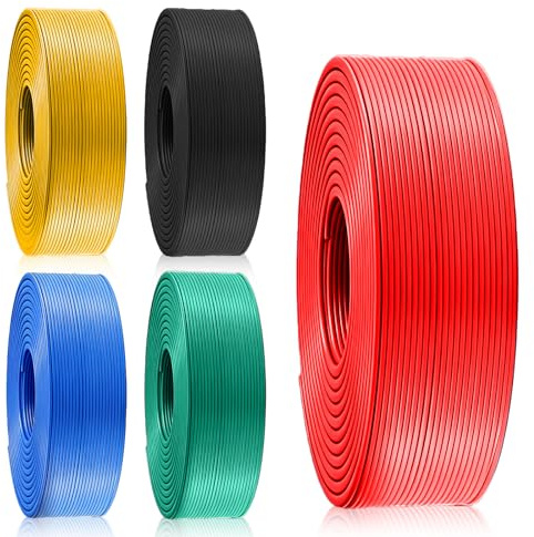 PORFOYO Fahrzeugleitung 1,0 mm² Set, KFZ Kabel Litze 5m x 5 Farben, KFZ Leitung, FLRY-B als Ring, PVC Kupferkabel Auto Kabel für Fahrzeuge Motorräder Anhänger Wohnwagen