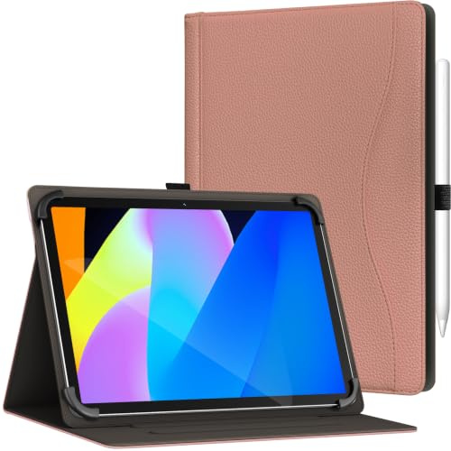 GOZOPO Universal Hülle für 10,1 Zoll Tablet/Android 16 Tablet 11 Zoll | Multi-Angle Stand PU Leder Folio Schutzhülle für 9,6-11 Zoll Tablet/ Whitedeer/Laptok/Lenovo/DOOGEE U11 Pro/Blackview/Hcjip
