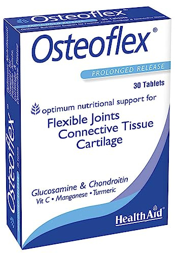 HealthAid Osteoflex - Glucosamine & Chondroitin – for Joint Health, Mobility, Flexibility & Cartilage Support - 30 Tablets