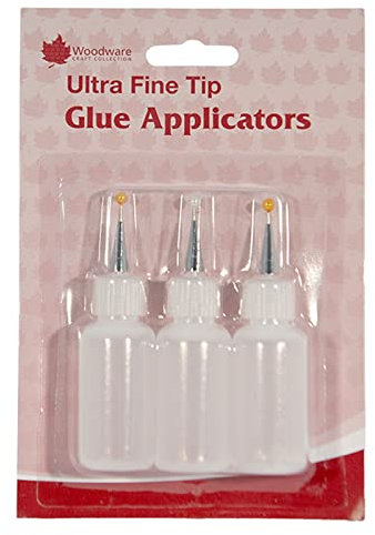 Woodware Ultra Fine Tip Glue Applicator, Metal, White, 15 x 10 x 2 cm