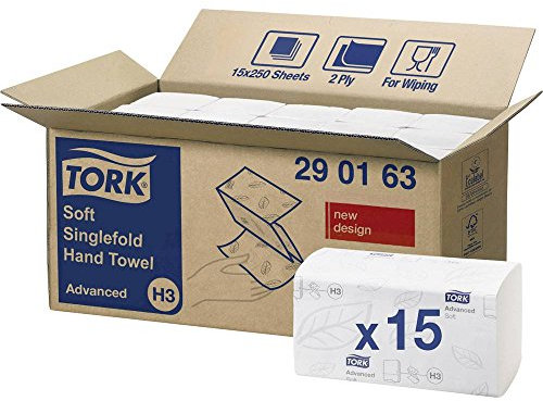 Tork Zachte Z-vouw Handdoek 2-laags Wit H3 Advanced