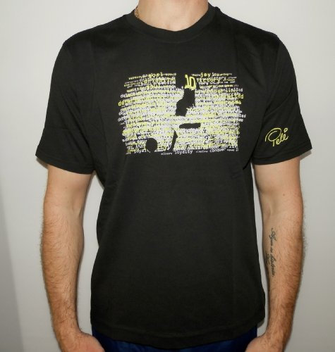 Puma Brasilien World Cup Pele Fußball T-Shirt Trikot WM 2014 M schwarz