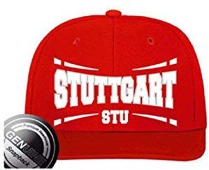 Viper Städte Fashion Baseball Snapback Cap Stuttgart rot