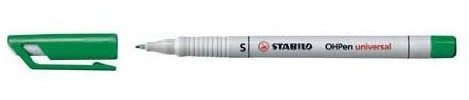 STABILO Folienstift OHPen universal, wasserlöslich, grün VE=6