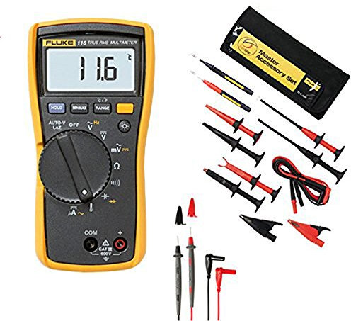 FLUKE 116 HVAC True RMS MULTIMETER | TLK-225 Master Accessory Set