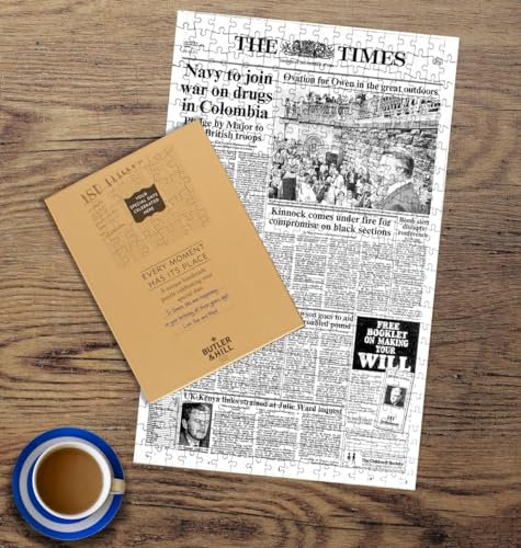 The Times Historical Front Page Jigsaw Puzzle - Personalized 400 Piece Jigsaw Puzzle - Celebrate A Birthday, Anniversary Or Special Occasion 32 x 47cm