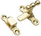 Merriway BH02587 Showcase Cupboard Cabinet Door Catch - Polished Brass