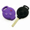 Farbig Silikon Schlüssel Hülle - Smart 451 (Violett)