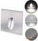 ALLOMN LED Wandeinbauleuchte, Wandlampen Schritt Licht Quadratisch Einbauleuchte LED Stufen Treppe Veranda Weg Licht 1W Kellerlampe AC 100-245V (Kaltweiß, 1 PCS)
